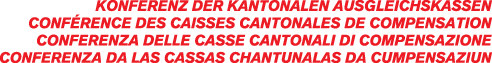 Konferenz der Kantonalen Ausgleichskassen